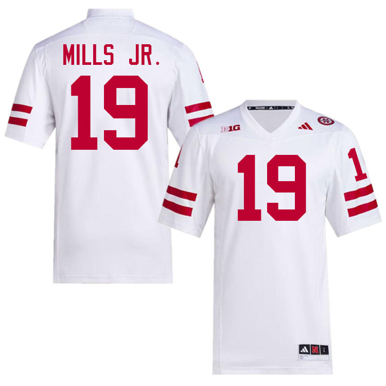 #19 Cortez Mills Jr. Nebraska Jersey,Nebraska Cornhuskers Football Uniforms,Jersey-White #19 Cortez Mills Jr. Nebraska Jersey,Nebraska Cornhuskers Football Uniforms,Jersey-White